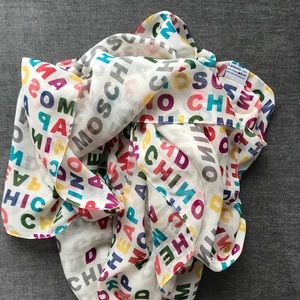 Authentic Moschino silk scarf